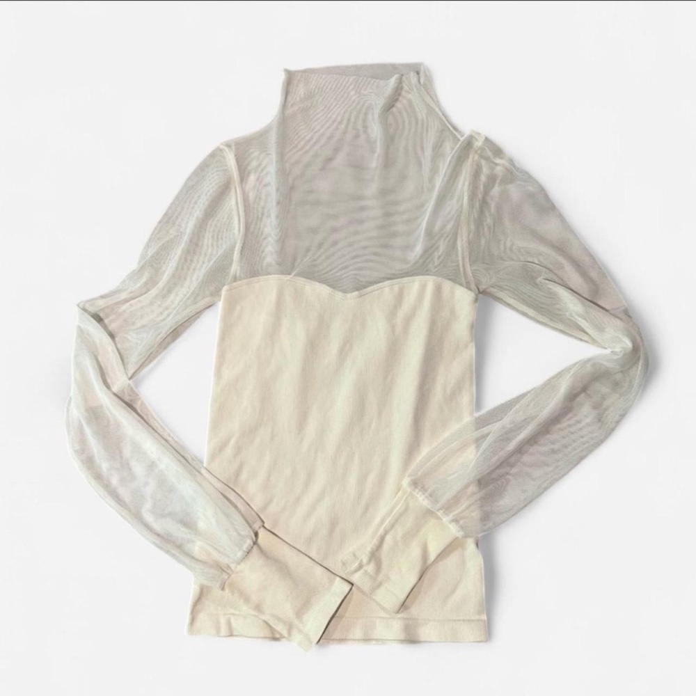 Sheer free people blouse